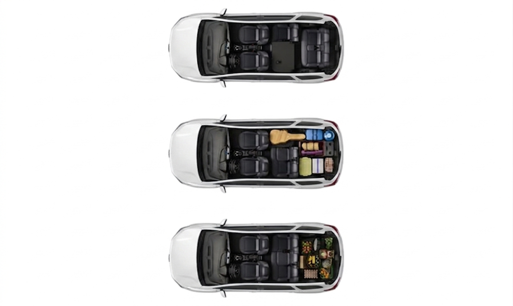 Interior da Chevrolet Spin.